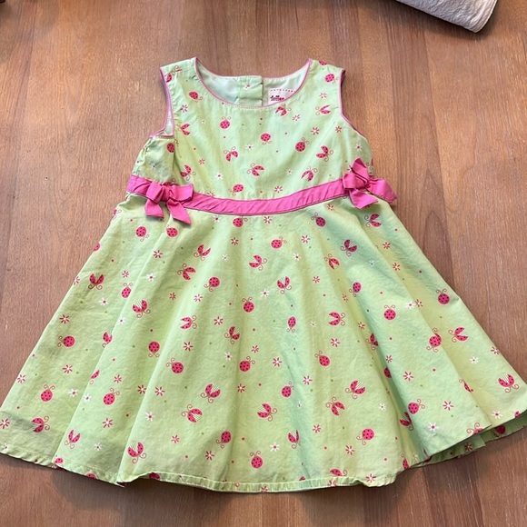 Toffee Apple Green and Pink  Dress Size 2T - Picture 1 of 7